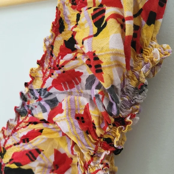 ‼️SOLD‼️Handmade Vintage Off the Shoulder Peasant Dress from Italy 🇮🇹 - Picture 10 of 13